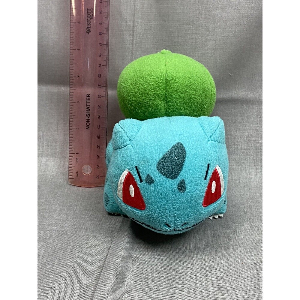 TOMY Nintendo POKEMON Plush Stuffed‎ BULBASAUR Cute Soft Blue Green Toy Collect - Picture 2 of 7